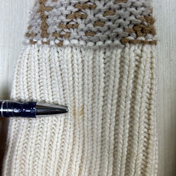 Old Navy Womens Sweater Sz S Brown Cream Western Style Open Cardigan Native Azte - Picture 9 of 9